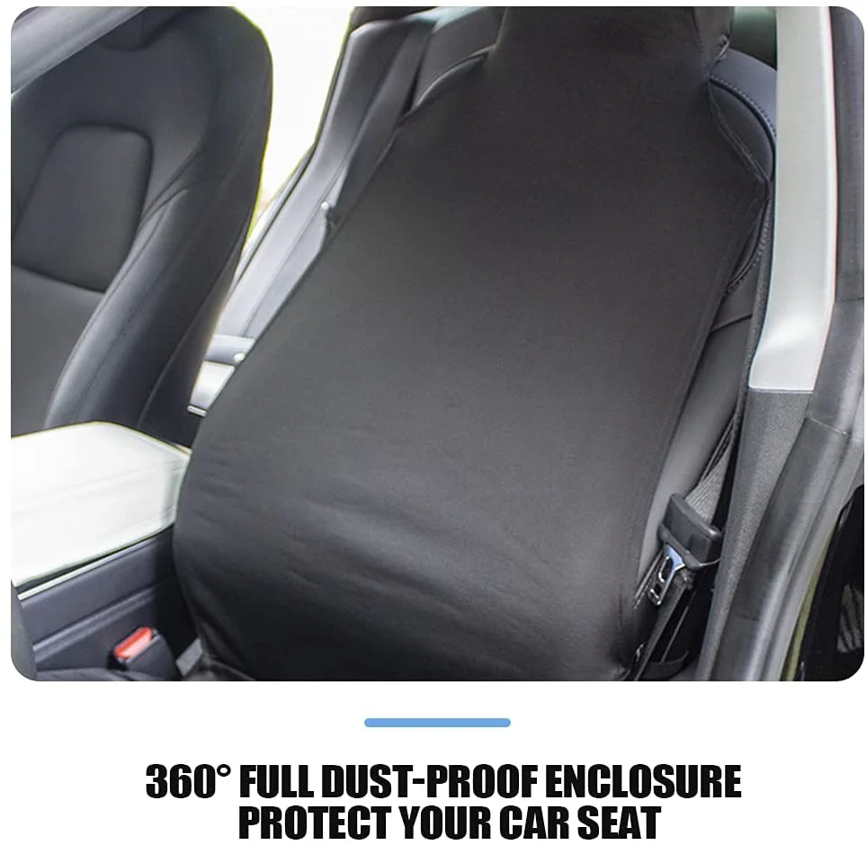 Tesla Model 3 Seat Cover Protector, One-Piece Design Custom Fit for Model 3, Black, 2017-2023 - Image 6