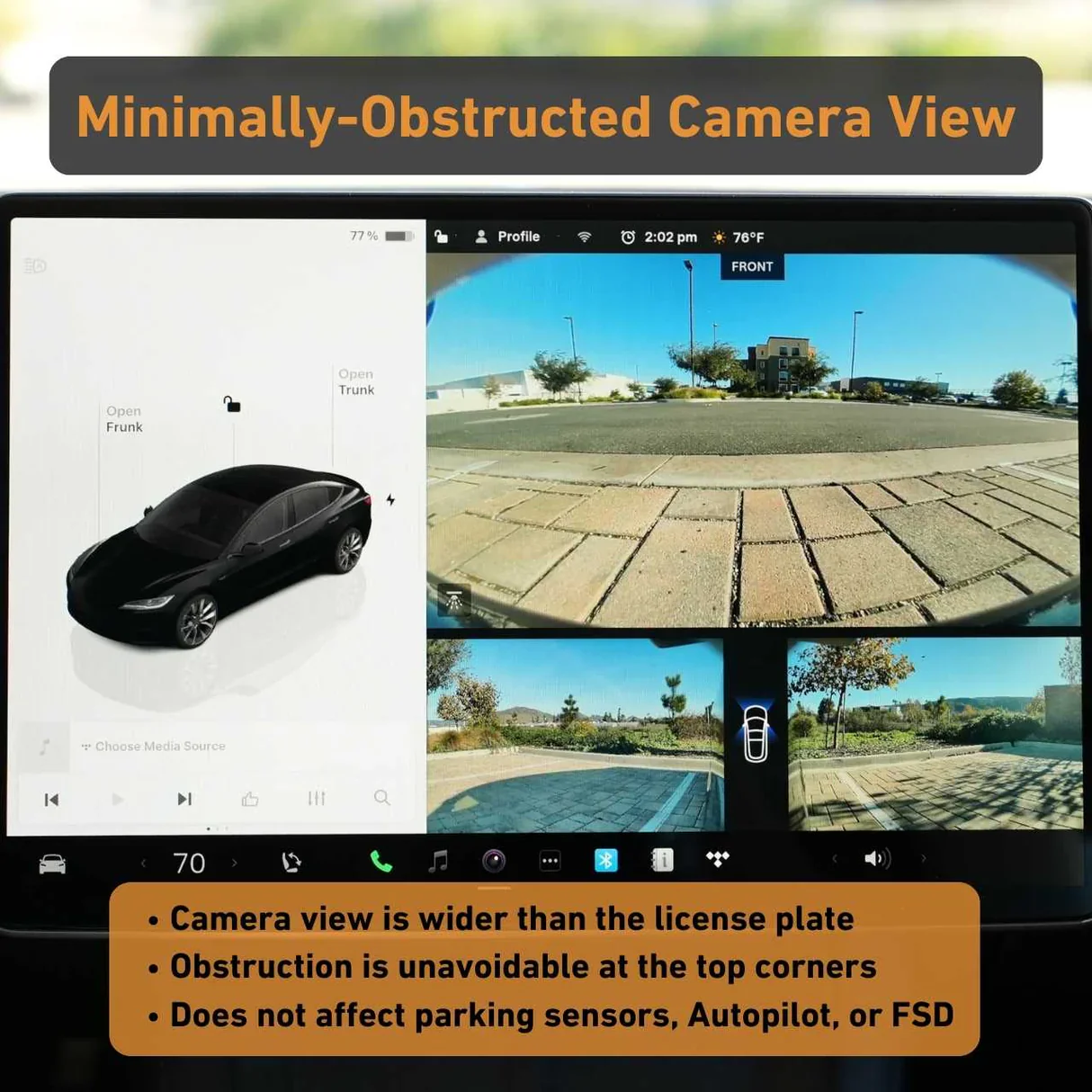 Tesla Model 3 SNAPPLATE Front License Plate Mount, Removable, 2026 Highland Refresh Standard, Premium - Image 4