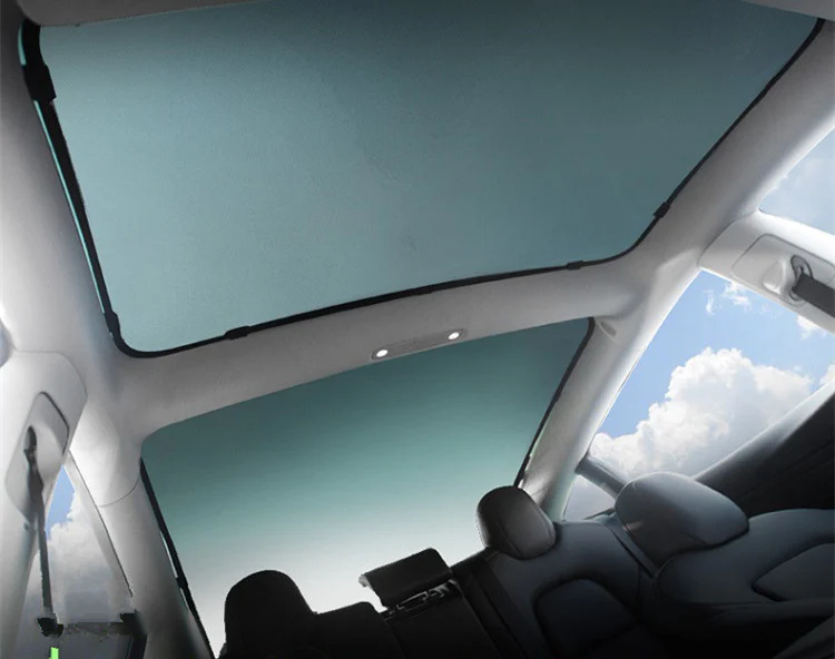 Tesla Model 3 Glass Sunroof Shades, Front & Rear, 2017-2023 - Image 3