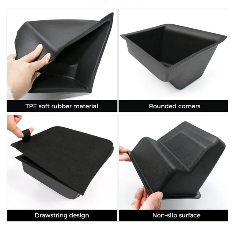 Tesla Model 3 Trunk Organizer Side Storage Box with Lid, 2017-2023 - Image 7