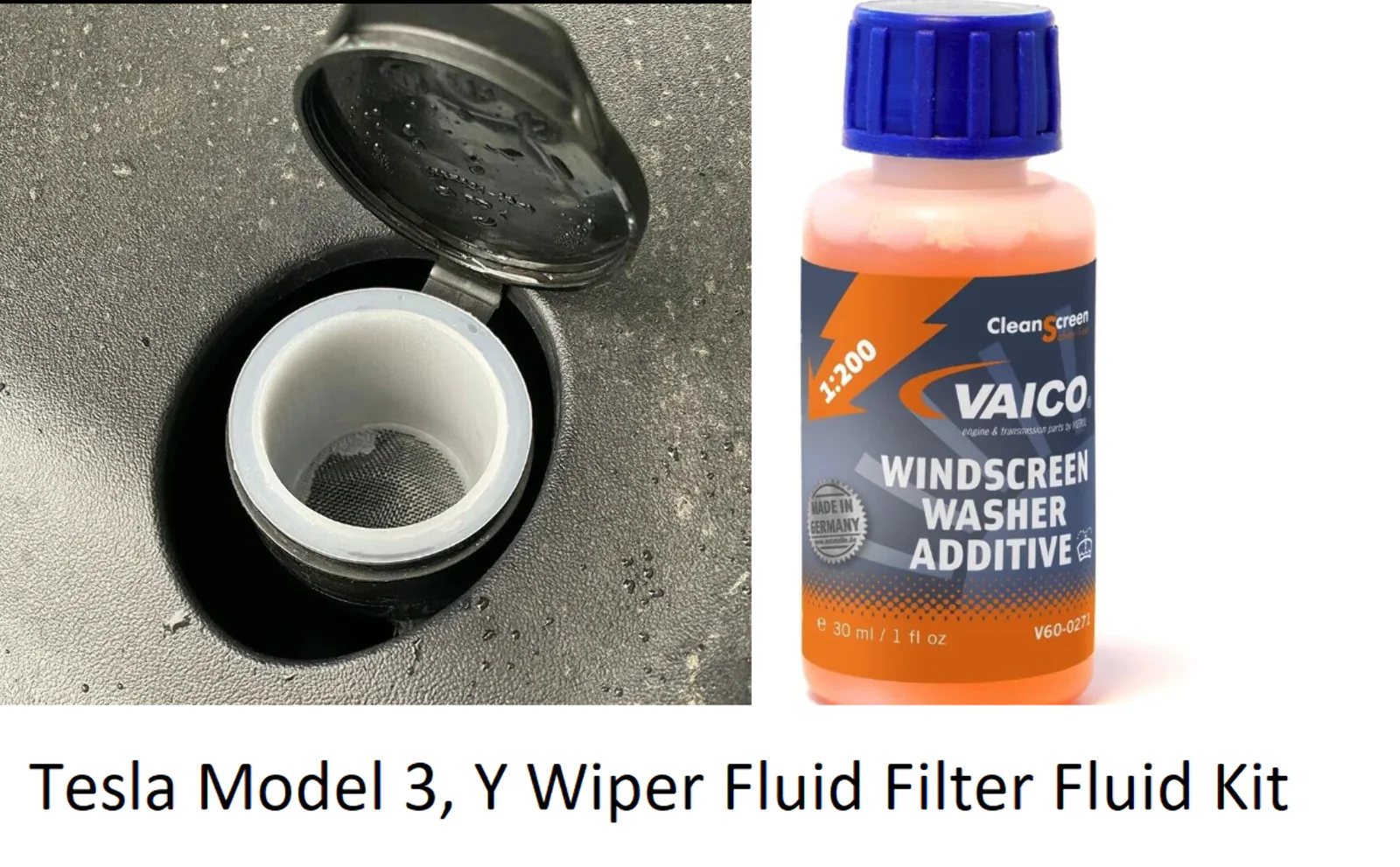 Tesla Model 3 Wiper Blade Maintenance Bundle Kit, with Filter & Fluid. 2017-2025 - Image 4