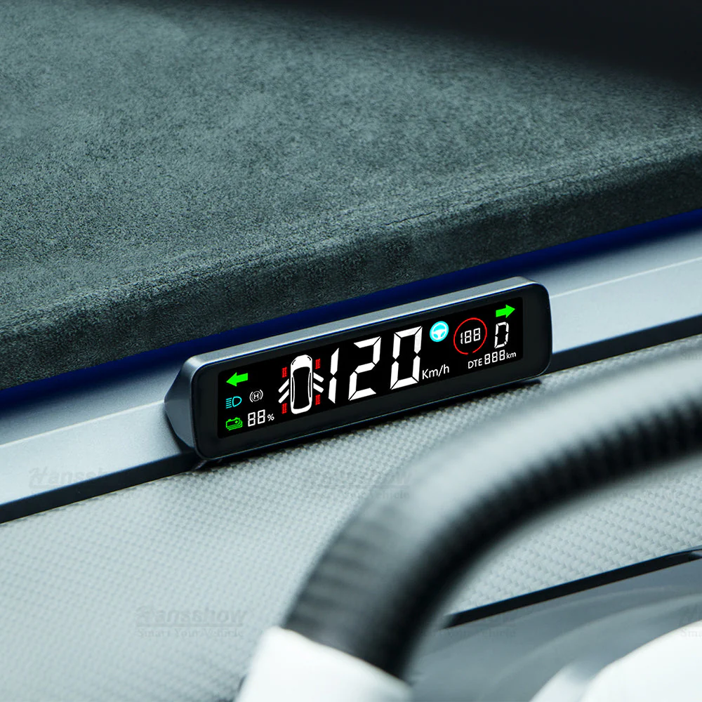 Tesla Model 3, Y 3.9" Mini Dashboard Hidden HUD Head-up Display, 2017-2024