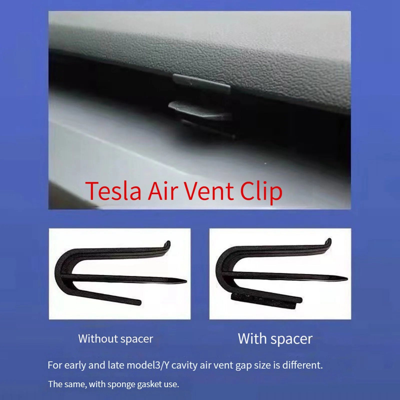 Tesla Model 3, Y Air Freshener Adapter Clip - Image 3