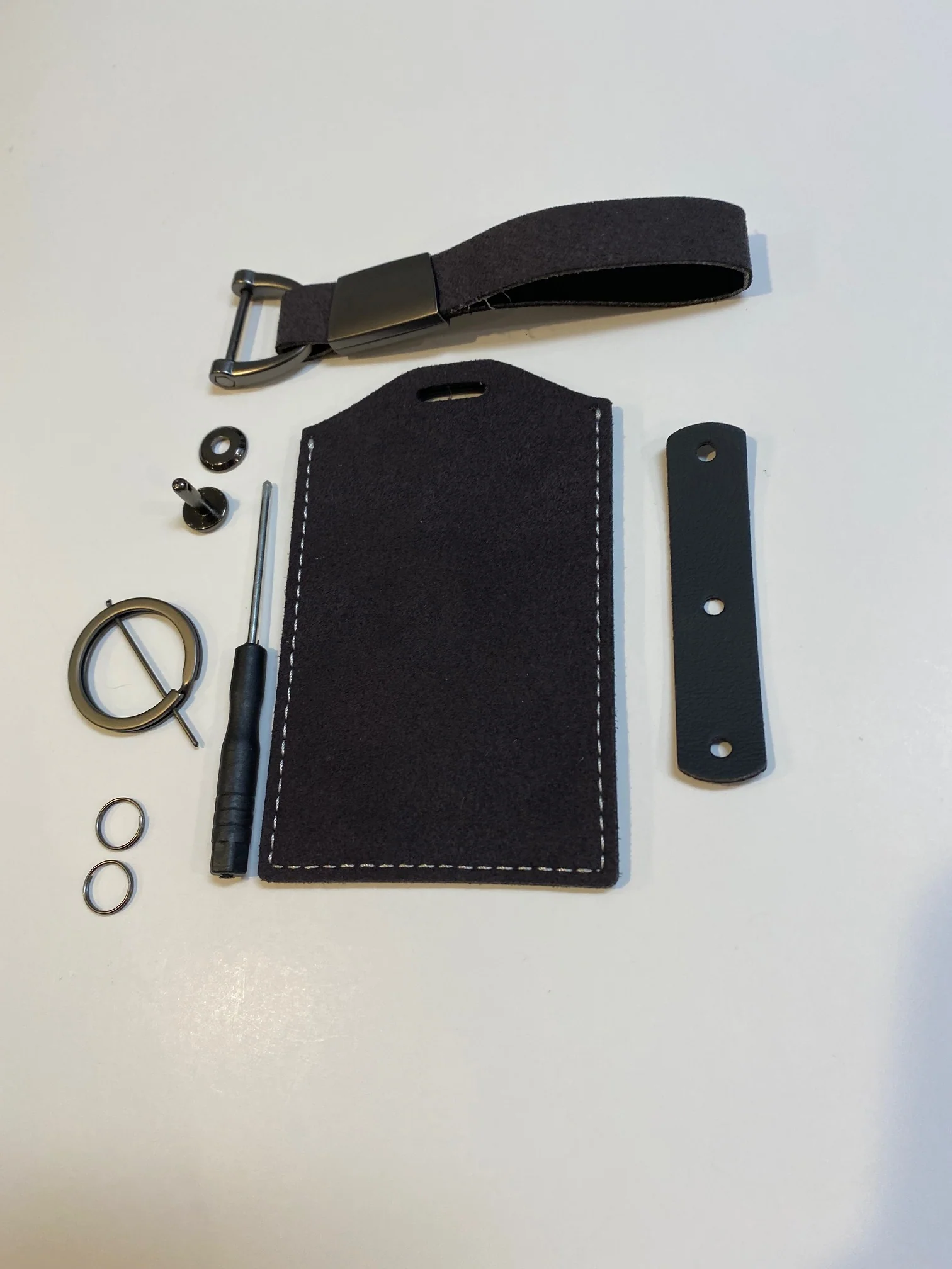 Tesla Model 3, Y, S, X, Cybertruck Alcantara Suede Key Card Holder
