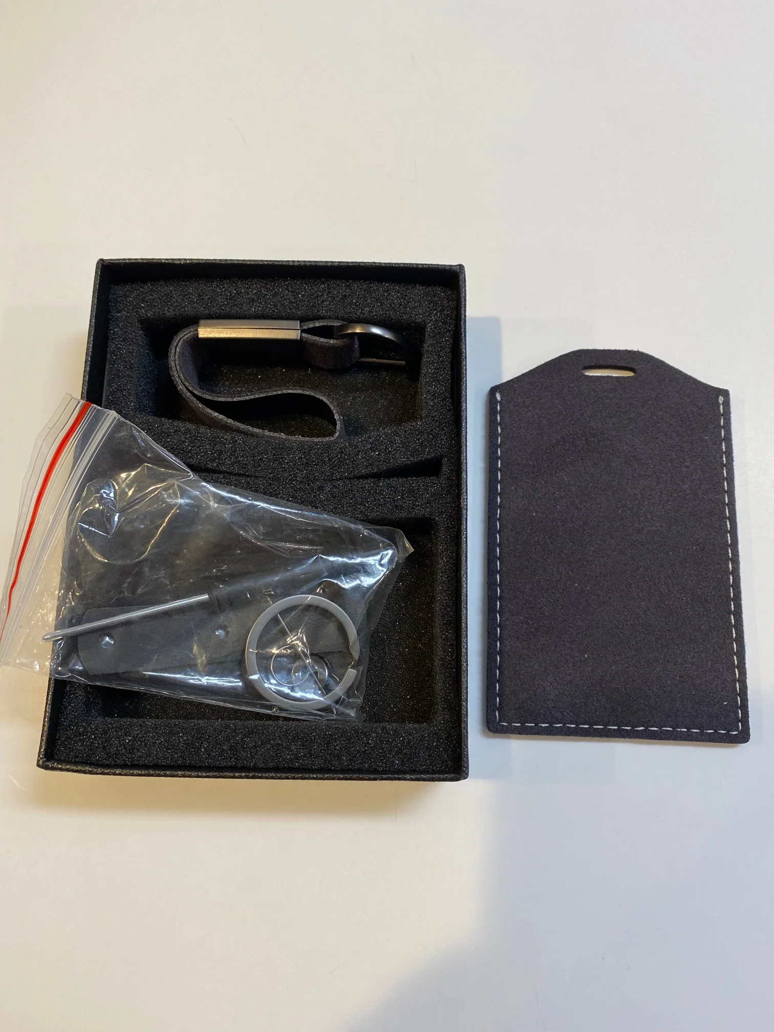 Tesla Model 3, Y, S, X, Cybertruck Alcantara Suede Key Card Holder - Image 3