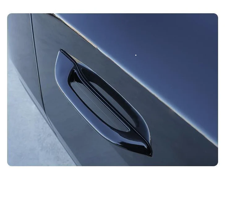 Tesla Model 3, Y, Anti-Freeze Outside Door Handel Extension Set, Piano Gloss Black - Image 2