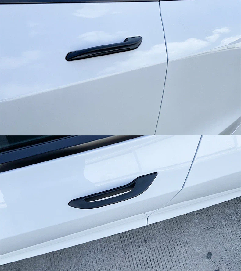 Tesla Model 3, Y, Anti-Freeze Outside Door Handel Extension Set, Piano Gloss Black - Image 7