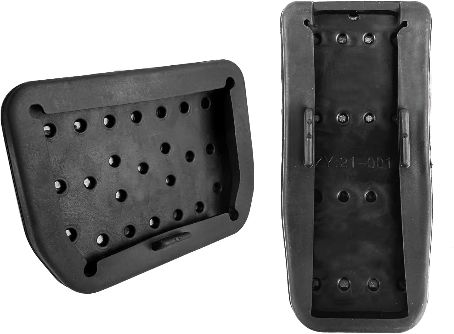 Tesla Model 3, Y Anti-Slip Accelerator & Brake Pedal Covers, Aluminum, Metal Gray, 2017-2025 - Image 5