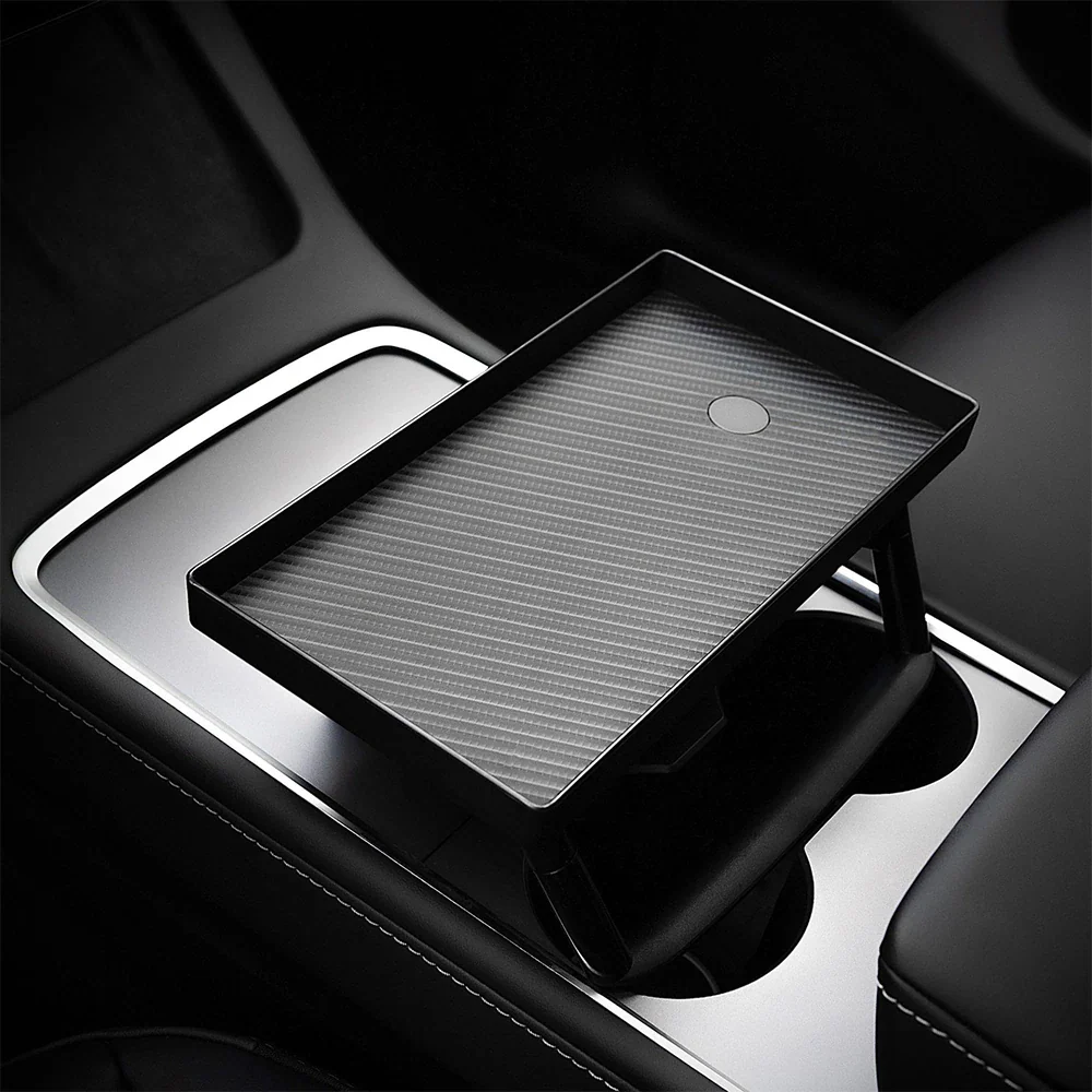 Tesla Model 3, Y Center Console, Behind Screen Magnetic Storage Tray, 2017-2024 - Image 4