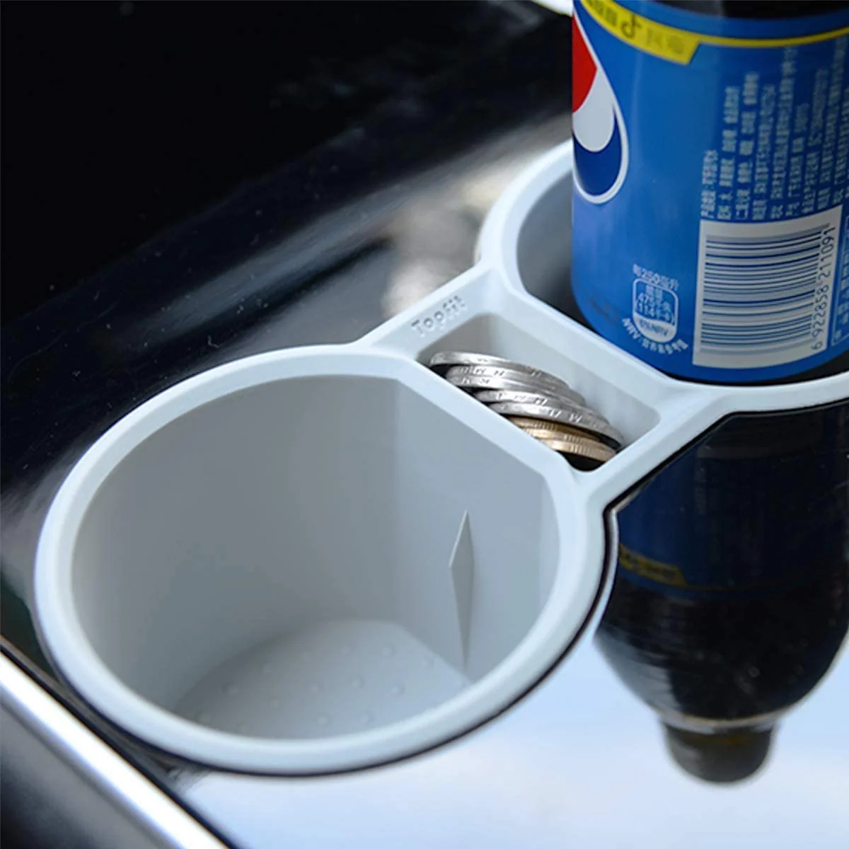 Tesla Model 3, Y Center Console Cup Holder Insert, Silicone, 2017-2020 - Image 4
