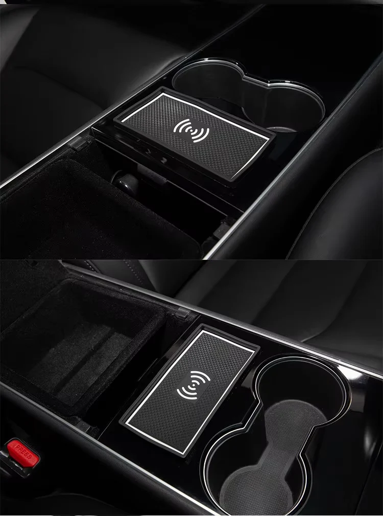 Tesla Model 3, Y, Center Console Key Card Holder, Red, White, or Blue, Silicone - Image 8