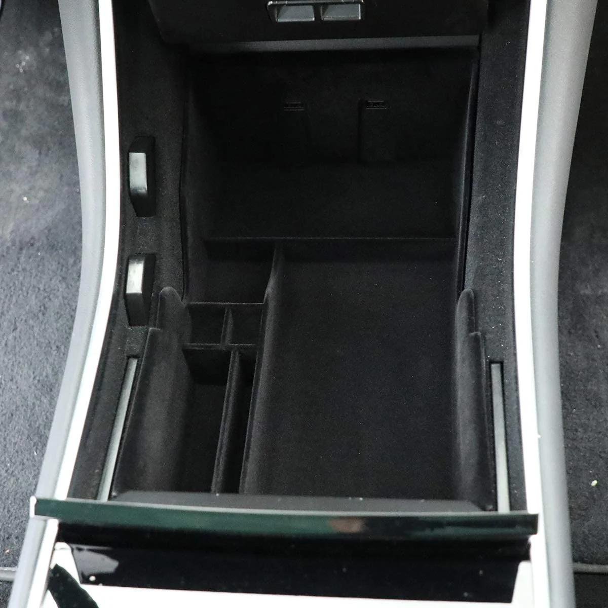 Tesla Model 3, Y, Center Console Organizer Bin Storage Box with Flocking, 2017-2020 - Image 3