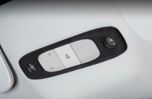 Tesla Model 3, Y Dome Reading Lamp Panel Cover Trim, Deep Gray Alcantara Suede - Image 3