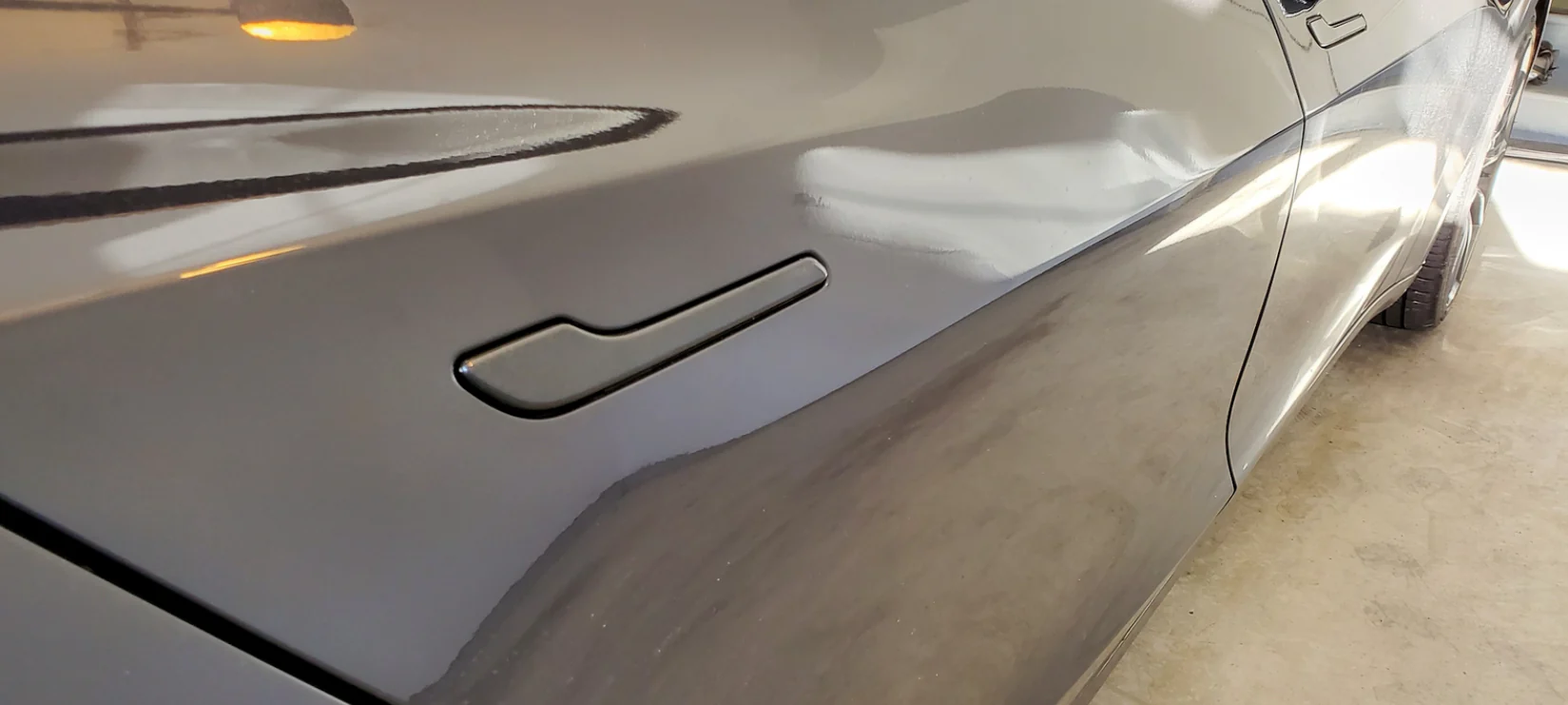 Tesla Model 3, Y, Door Handle Covers, ABS, Color Matched Midnight Silver PMNG - Image 2