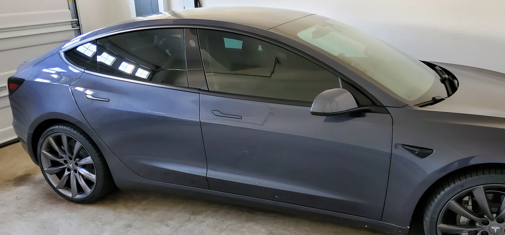 Tesla Model 3, Y, Door Handle Covers, ABS, Color Matched Midnight Silver PMNG - Image 3