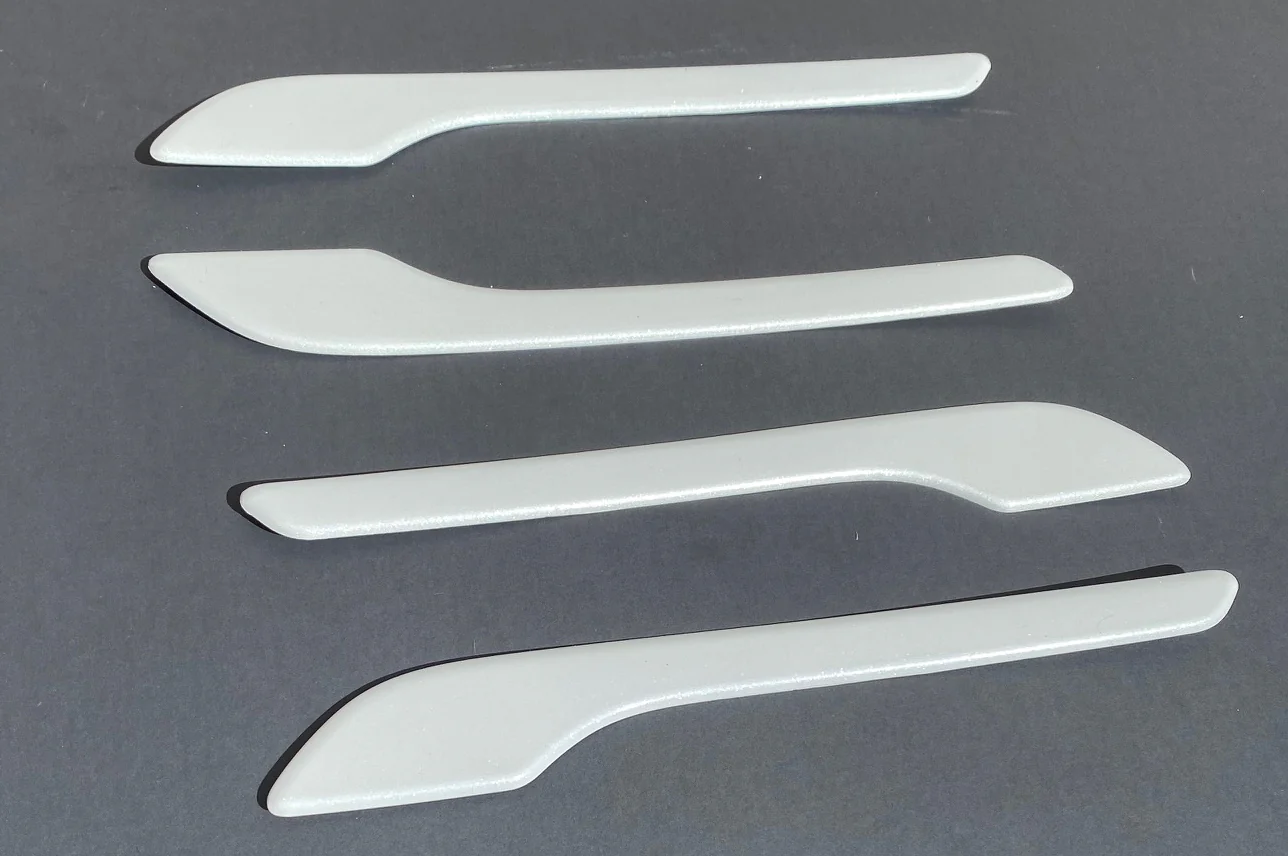 Tesla Model 3, Y, Door Handle Covers, ABS, Color Matched Pearl White PPSW
