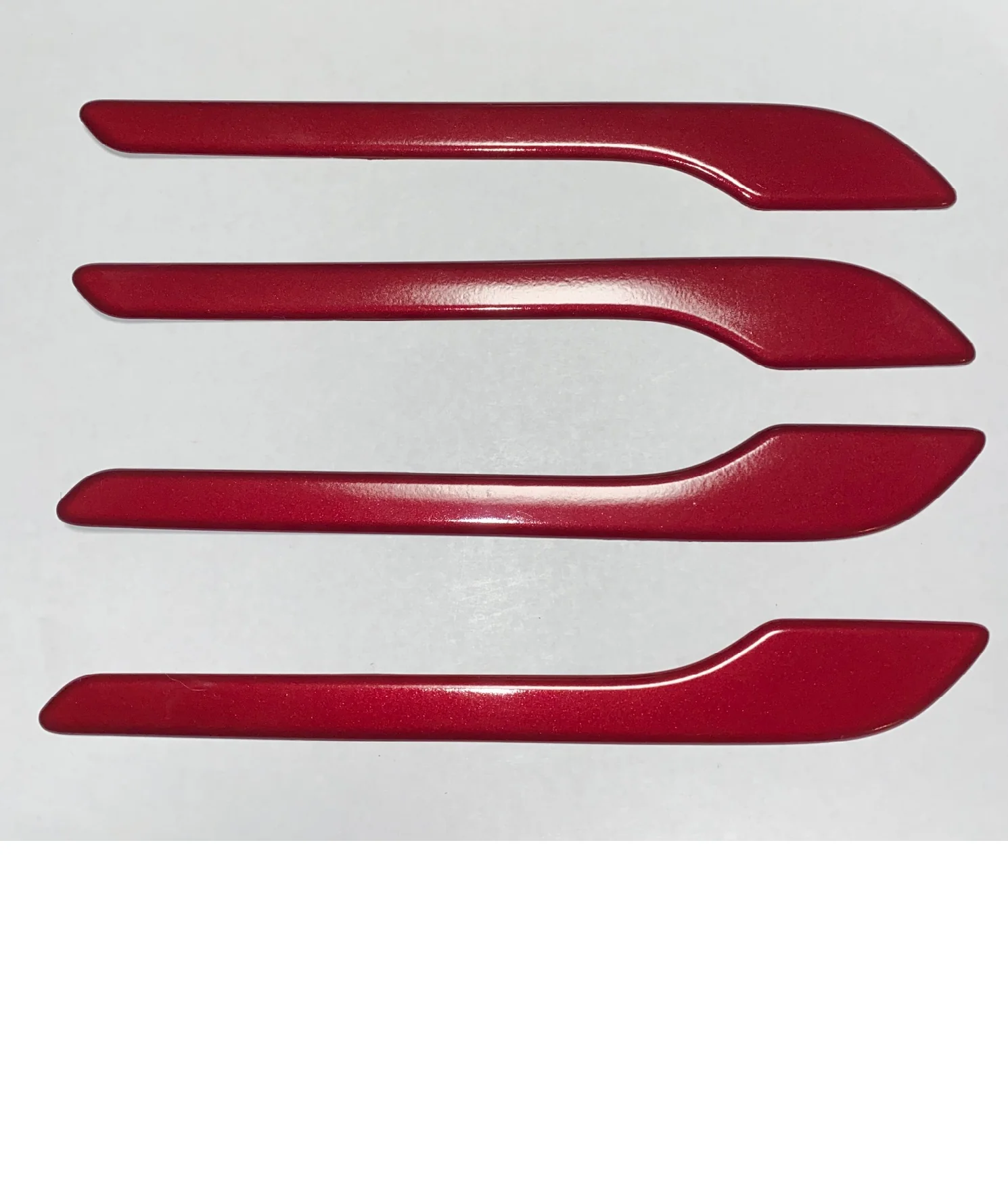 Tesla Model 3, Y, Door Handle Covers, ABS, Color Matched Sunset Red PMMR
