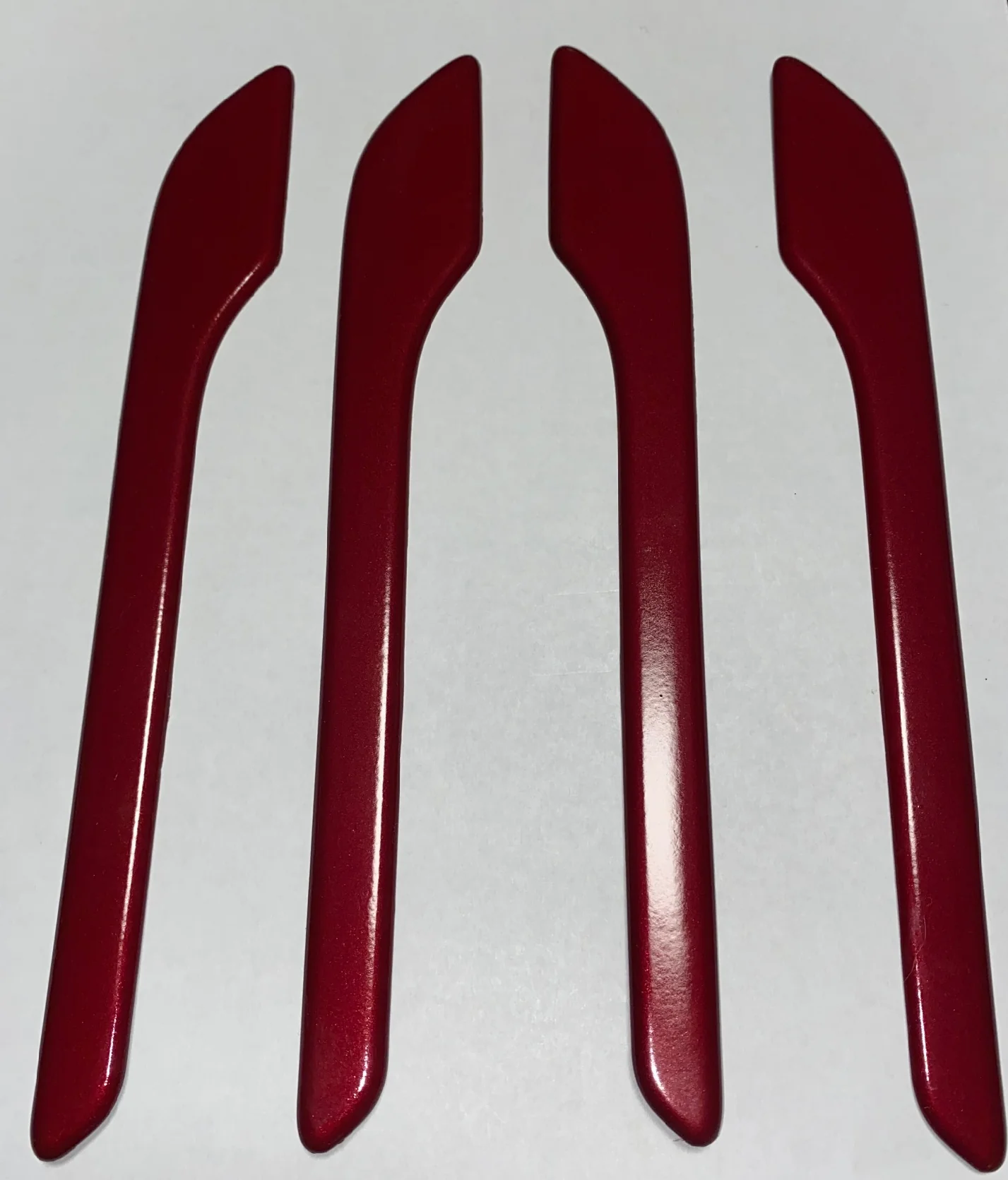 Tesla Model 3, Y, Door Handle Covers, ABS, Color Matched Sunset Red PMMR - Image 4
