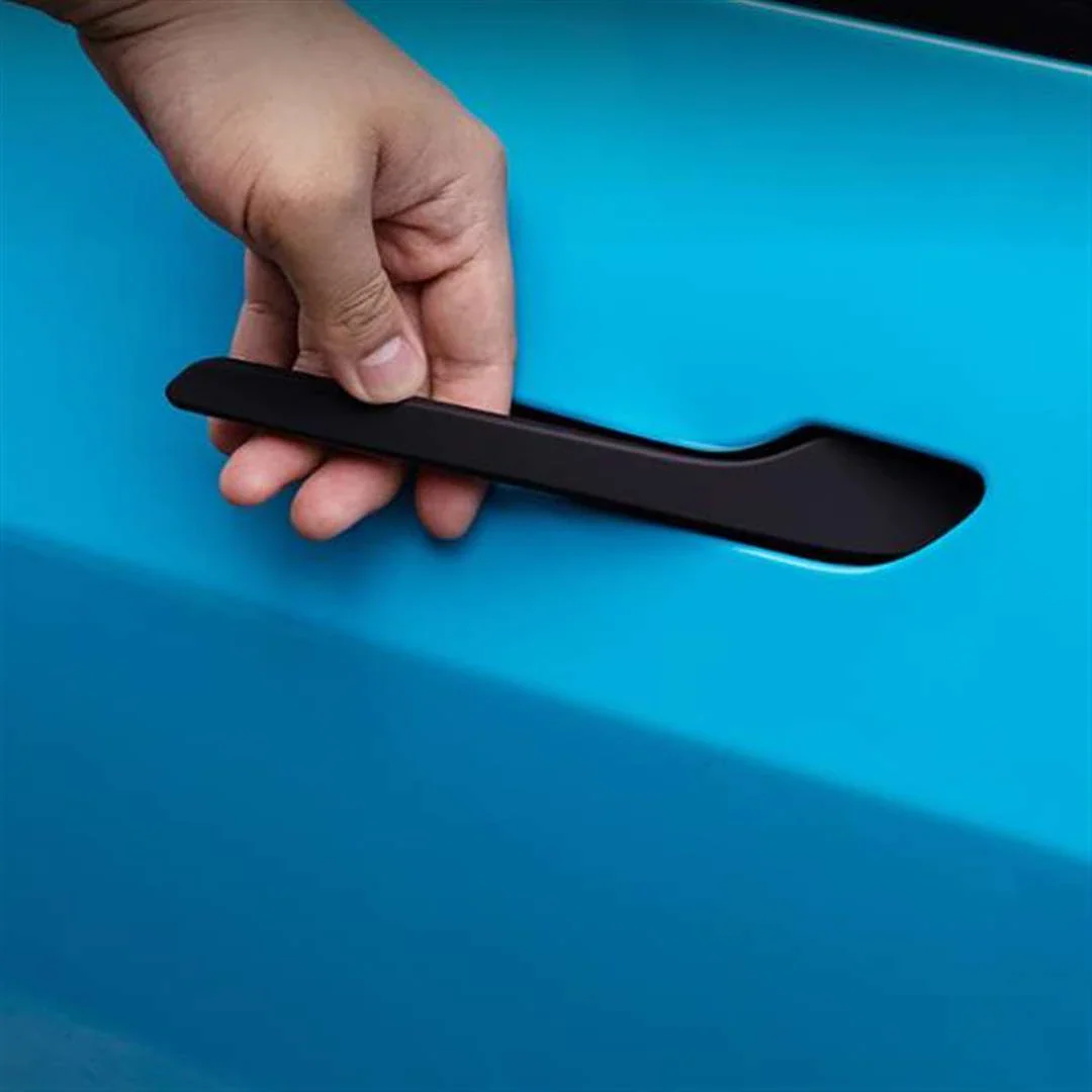 Tesla Model 3, Y, Door Handle Covers, ABS, Matte Black, Black Out Kit - Image 2