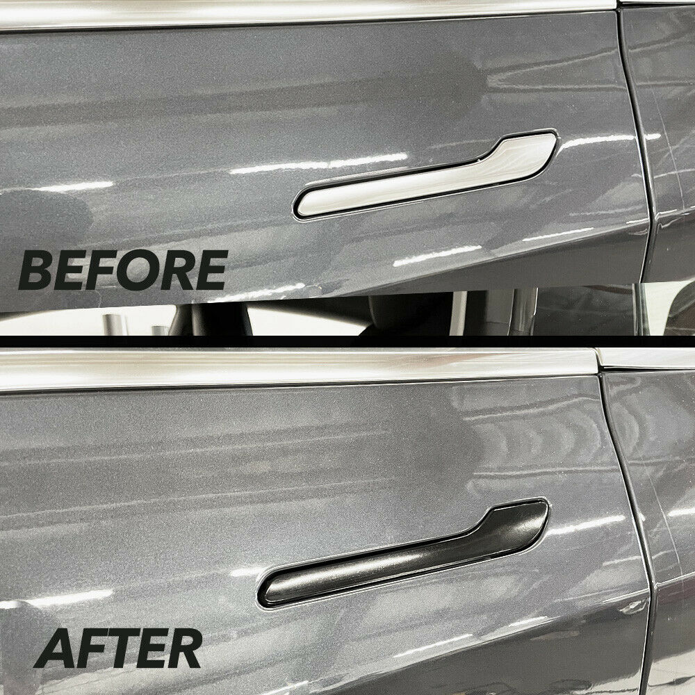 Tesla Model 3, Y, Door Handle Covers, ABS, Matte Black, Black Out Kit - Image 3