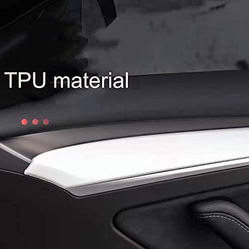 Tesla Model 3, Y, Door Panel Molding Trim, Transparent Protective Film Protectors, Clear - Image 2