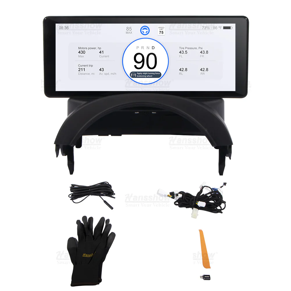 Tesla Model 3, Y F68 Carplay Dashboard Touch Screen 6.86" Display, 2017-2024
