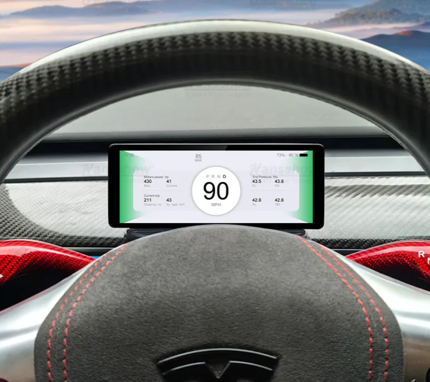 Tesla Model 3, Y F68 Carplay Dashboard Touch Screen 6.86" Display, 2017-2024 - Image 3