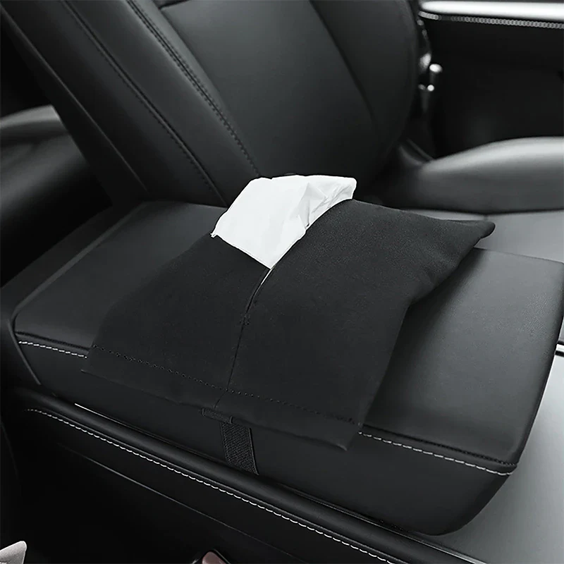 Tesla Model 3, Y Hanging Hidden Tissue Box Holder, Behind Center Screen - Image 5