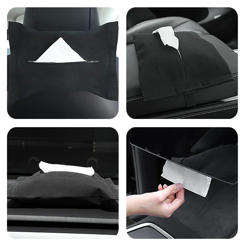 Tesla Model 3, Y Hanging Hidden Tissue Box Holder, Behind Center Screen - Image 7