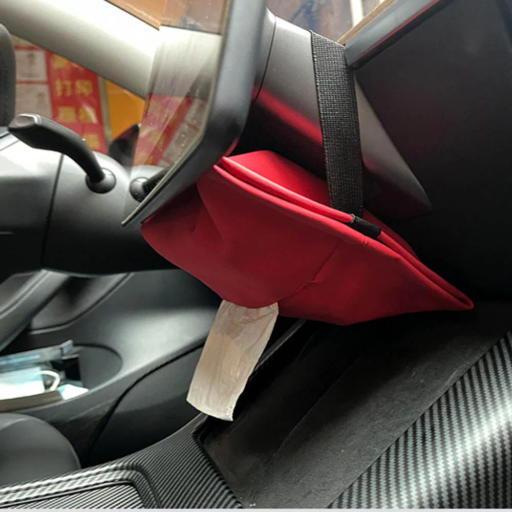 Tesla Model 3, Y Hanging Hidden Tissue Box Holder, Behind Center Screen - Image 9