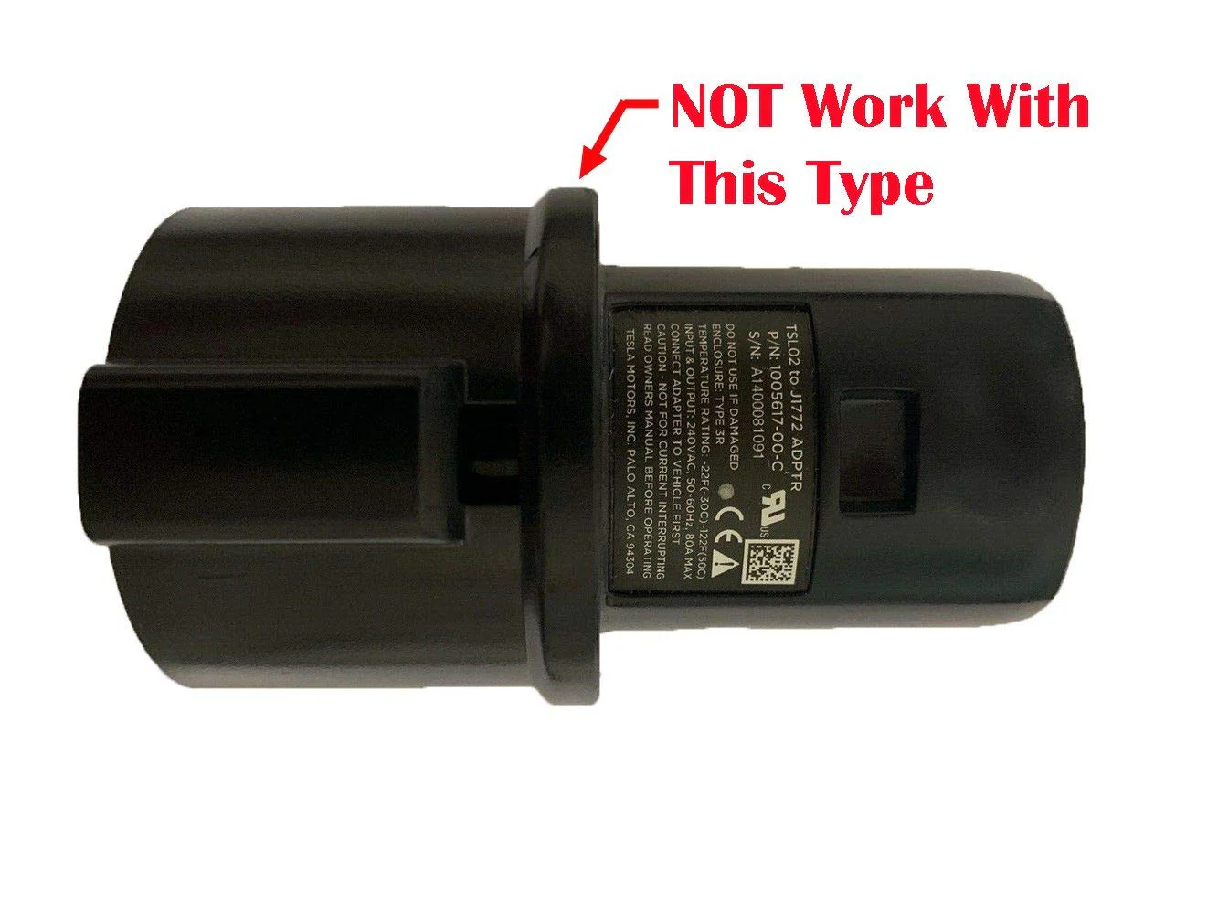 Tesla Model 3, Y J1772 Charging Lock Adapter, Black or Red - Image 3