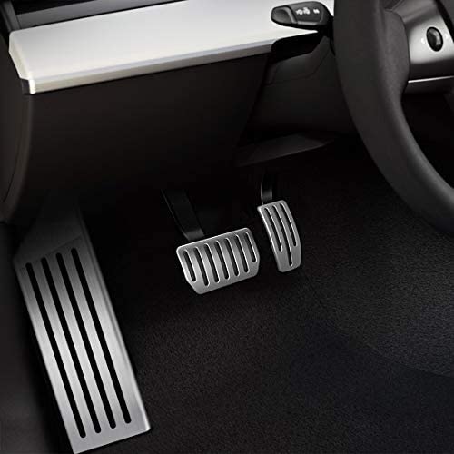Tesla Model 3, Y Pedal Pad Cover Set, W/ Dead Pedal, Non-Slip - Image 4