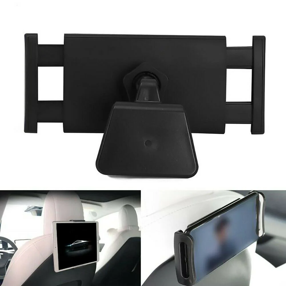 Tesla Model 3, Y Rear Back Seat Cell Phone Holder iPad Mount Bracket, Black - Image 3