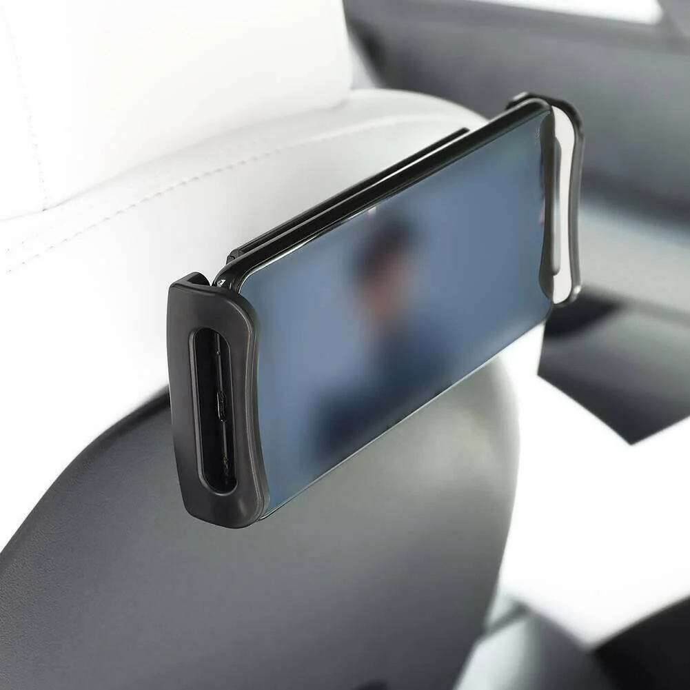 Tesla Model 3, Y Rear Back Seat Cell Phone Holder iPad Mount Bracket, Black - Image 9