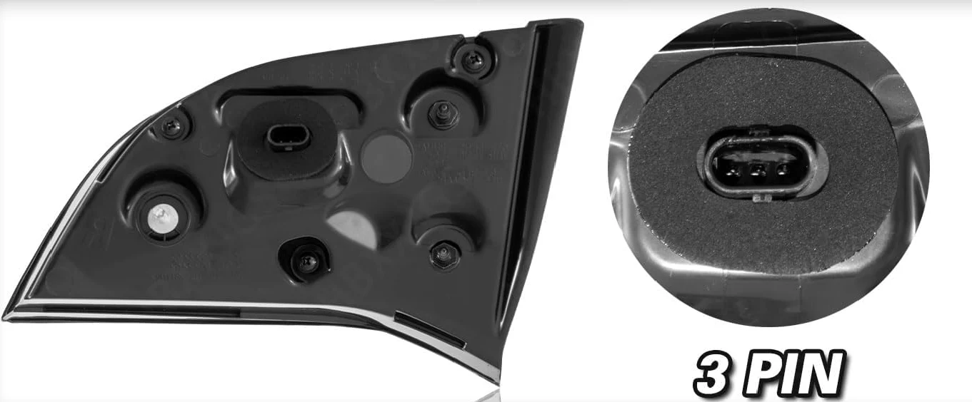 Tesla Model 3, Y Rear Inner Taillight Assembly, Left, 3-Pin, 2017-2021 - Image 2