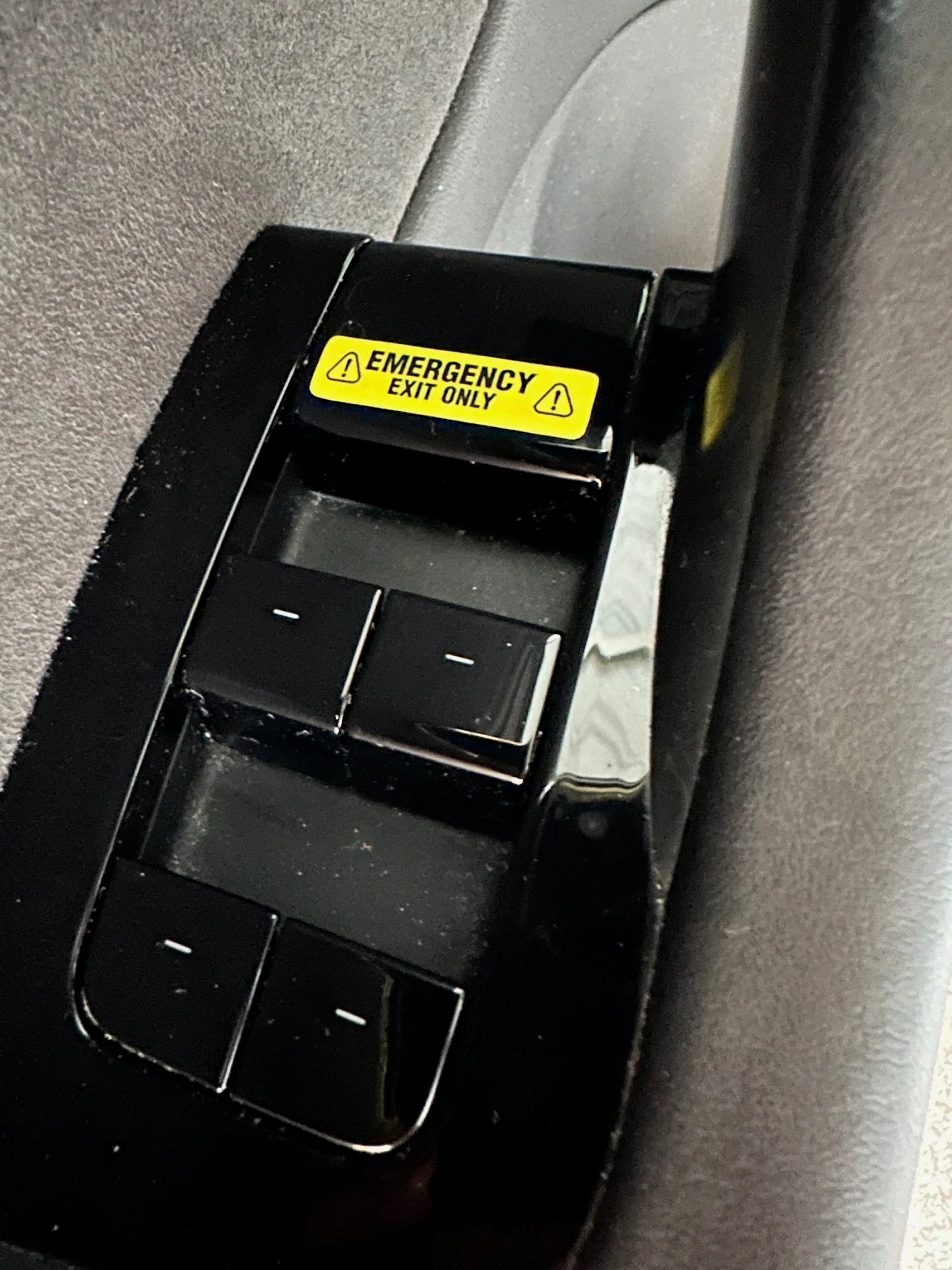 Tesla Model 3, Y, S Emergency Door Exit Warning Stickers, Pair - Image 2