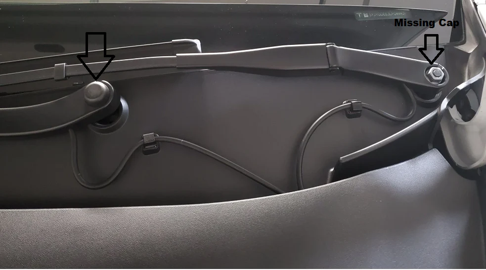 Tesla Model 3, Y, S, X Front Wiper Arm Nut Cover Cap - Image 3