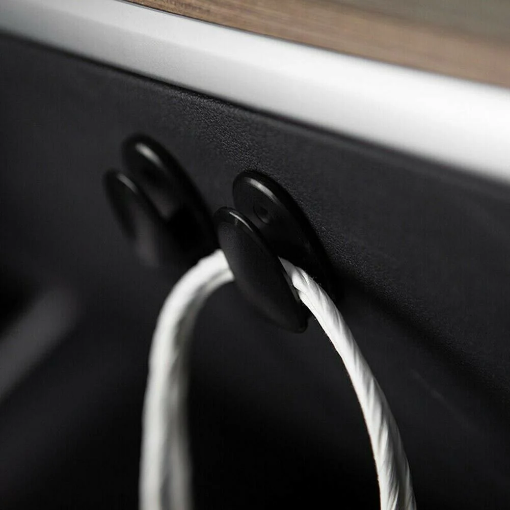Tesla Model 3, Y Seat Back, Headrest, Glove Box, Magnetic Hook Hangers, 3pc Set - Image 3