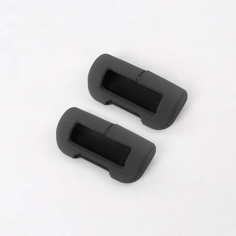 Tesla Model 3, Y Seatbelt Buckle Protective Silicone Covers, Black, 2017-2026