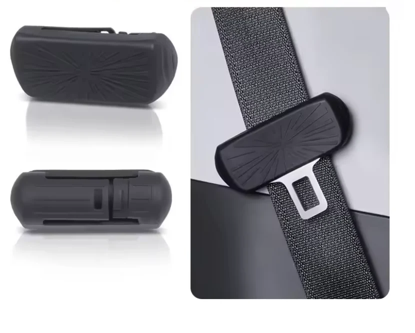 Tesla Model 3, Y Seatbelt Buckle Protective Silicone Covers, Black, Launch Edition, 2017-2026 - Image 2