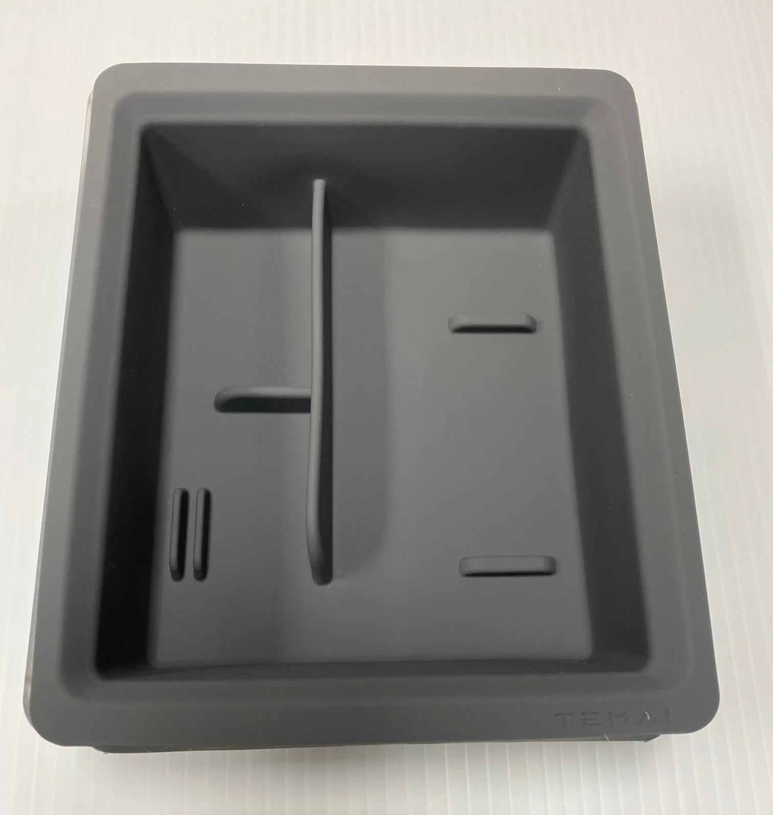 Tesla Model 3, Y Silicone Center Console Storage Box, Gray, 2021-2024 - Image 2
