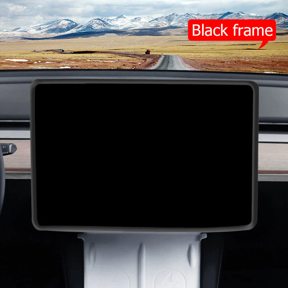 Tesla Model 3, Y Silicone Center Screen Sleeve, Black or White, 2017-2024 - Image 2