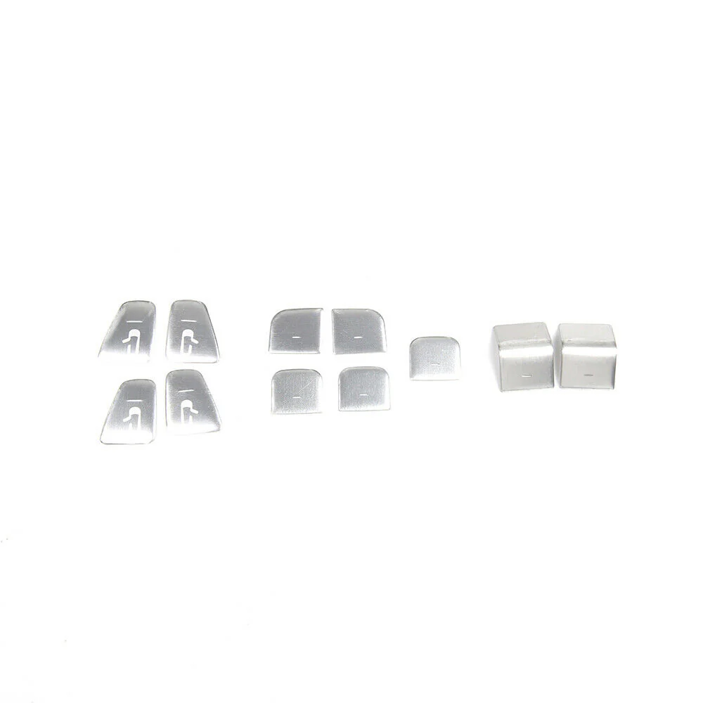 Tesla Model 3, Y Window Lift Switch Button, Door Open, Cover Kit, Silver Aluminum - Image 4