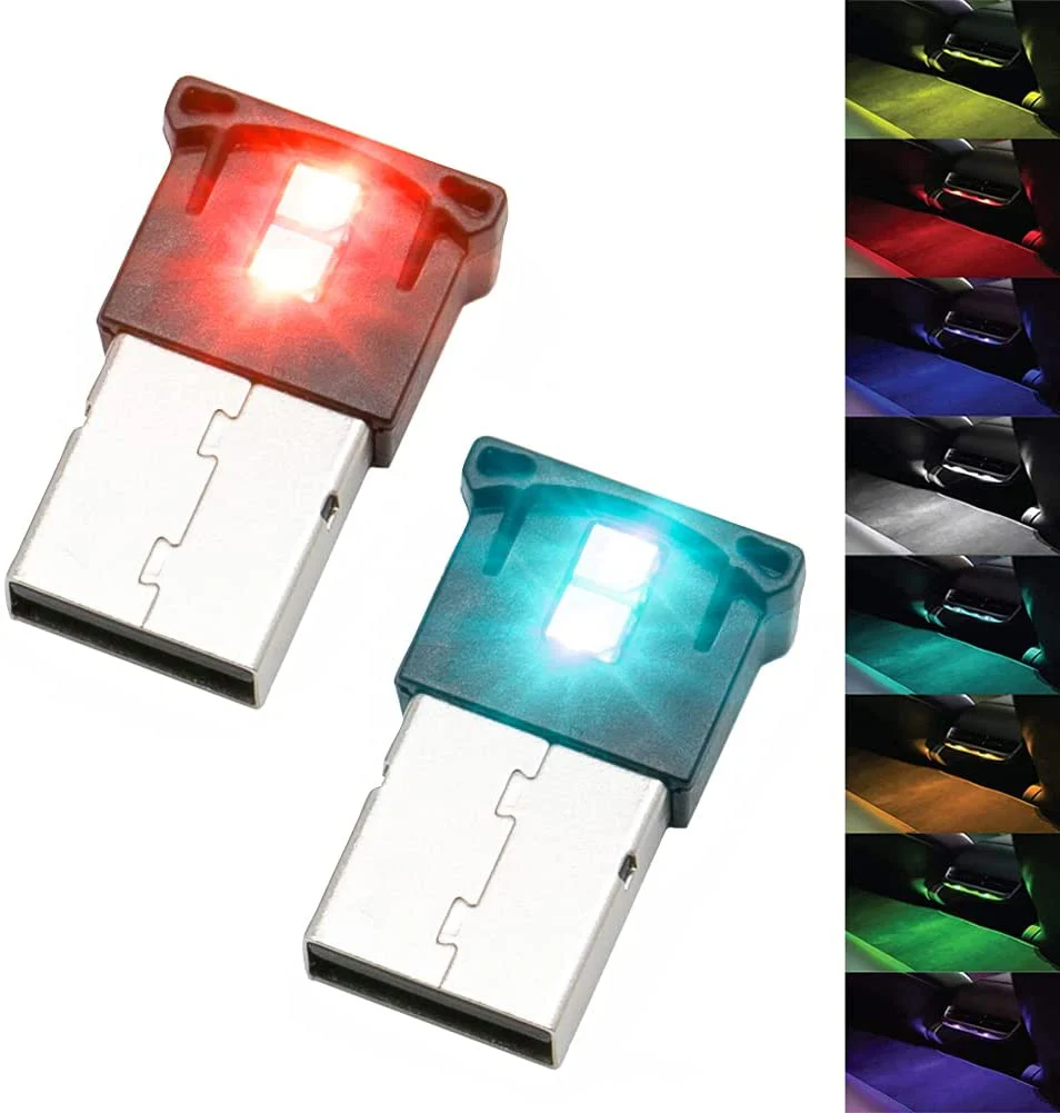 Tesla Model S, 3, X Back Seat LED Lighting, USB-A, 8 Colors, Adjustable, 2020-2021 - Image 2