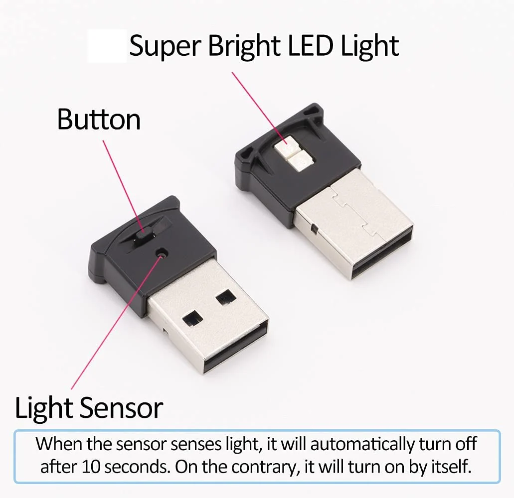 Tesla Model S, 3, X Back Seat LED Lighting, USB-A, 8 Colors, Adjustable, 2020-2021 - Image 7