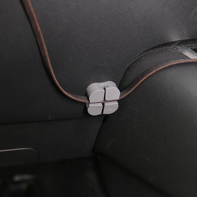 Tesla Model S, 3, X, Y, Phone Cord Cable Organizer Clamp Set, 4-Piece Set - Image 5