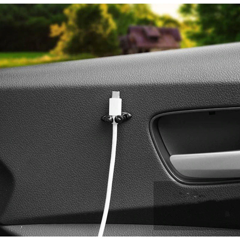 Tesla Model S, 3, X, Y, Cybertruck Cable Organizer Clips, Set of 8, Cell Phone, USB, AUX - Image 2