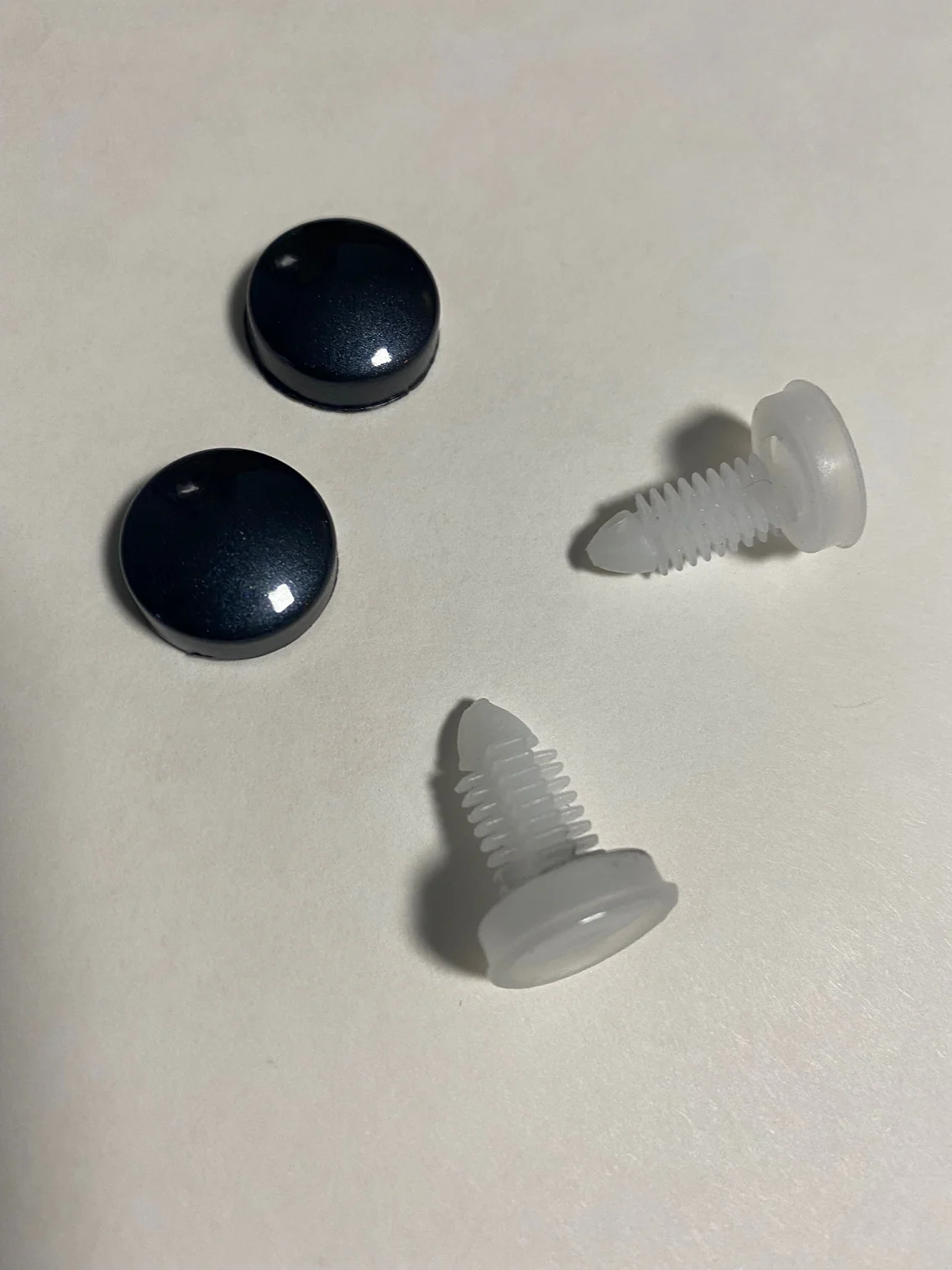 Tesla Model S, 3, X, Y Front Bumper Painted License Plate Hole Cover Plugs, Midnight Silver PMNG - Image 2