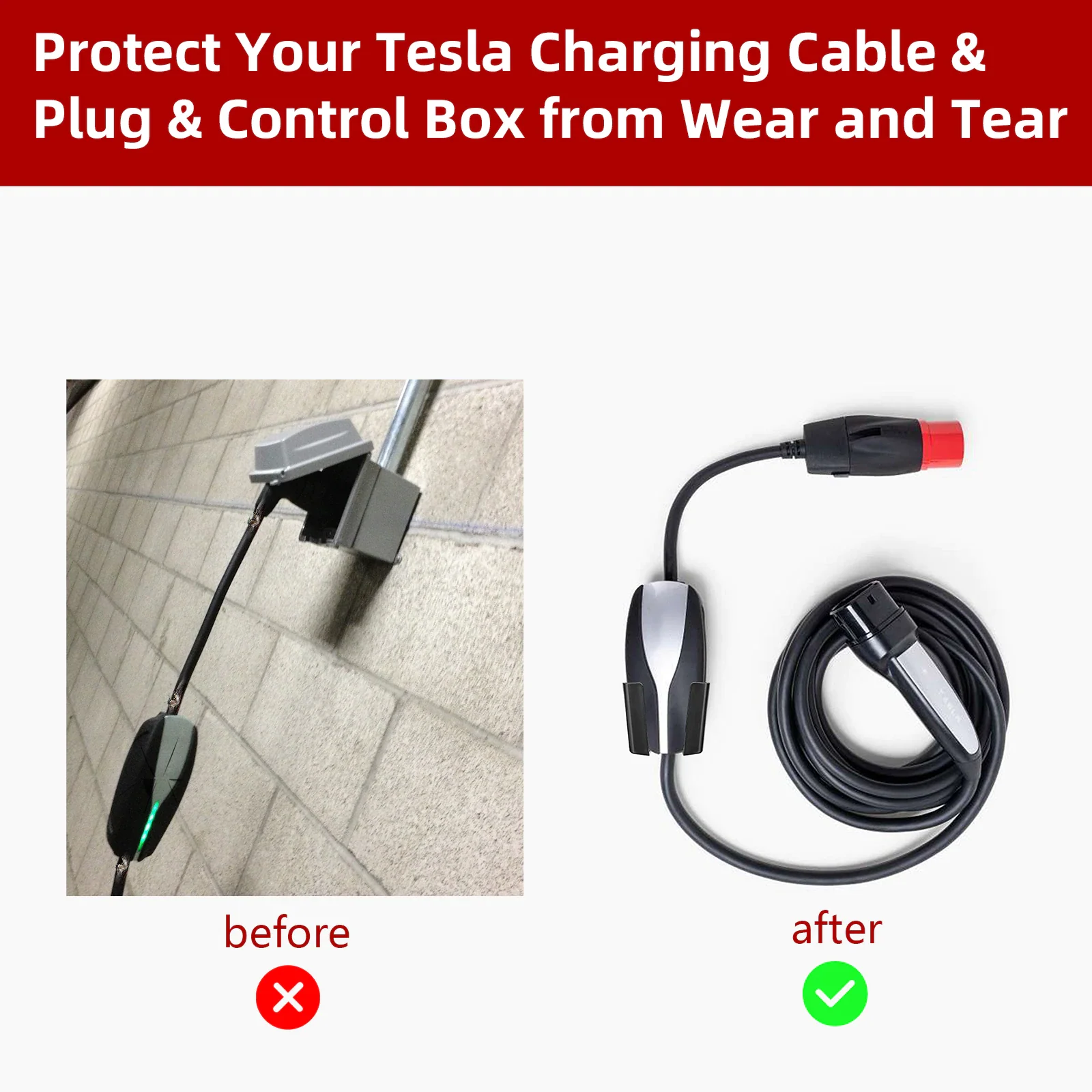 Tesla Model S, 3, X, Y GEN 1, GEN 2, Charging Control Box, Cable Adapter Organizer Wall Mount Holder - Image 3