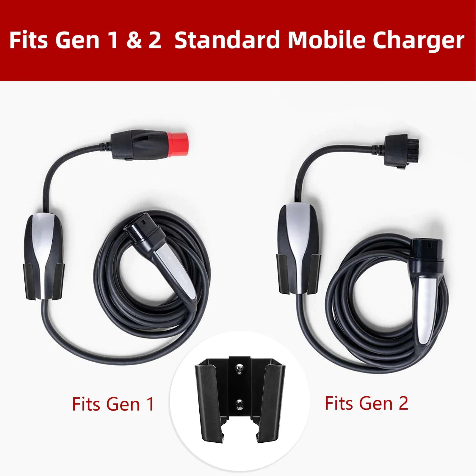 Tesla Model S, 3, X, Y GEN 1, GEN 2, Charging Control Box, Cable Adapter Organizer Wall Mount Holder - Image 5